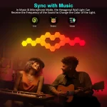 20/12/8/3 Pack Hexagon Lights Wall RGB Panel Smart APP Hexagonal Modular Gaming Light Music Sync Honeycomb Shape Hexagonl Light