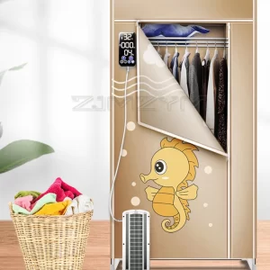 2000W Foldable Clothes Dryer with Digital Display 3 Layers Electric Clothes Drying Rack Machine Clothing Dryer 360mins Timing