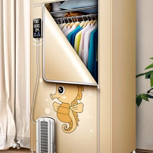 2000W Foldable Clothes Dryer with Digital Display 3 Layers Electric Clothes Drying Rack Machine Clothing Dryer 360mins Timing