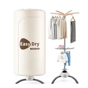 220V Electric Clothes Dryer Portable Stainless Steel Drying Rack Warm Air Folding Drying Hanger Stand Support