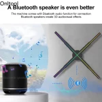 3D Hologram Projector Fan Wifi Display Advertising Logo Light Led Sign Holographic Lamp Three-Dimensional Projectors Lamp