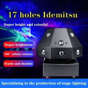 80W Professional DJ Disco Ball Lights LED Beam Laser Strobe Moving Head  Light DMX DJ Controller Party Show Stage Lighting