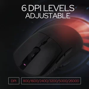AJAZZ AJ139PRO 2.4G/Wired Dual-Mode Gaming Mouse 26000 DPI PAW3395 Sensor Ergonomic Design Lightweight 59g Mouse For PC/Laptop