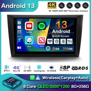 Android 13 Carplay Auto 4G+WIFI Car Radio For Volkswagen VW Golf 6 2008 – 2016 Multimedia Video Player GPS Navigation DSP Stereo