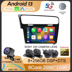 Android 13 For Volkswagen VW Golf 7 MK7 GTI 2011 2012 2013 – 2021 Car Radio Carplay Multimedia Auto GPS Stereo 2din Video Player