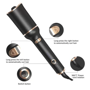 Automatic Ceramic Hair Curler Auto Rotating Hair Curling Iron Wand Air Spin LED Digital Mini Portable Curl Curler Styling Tool