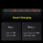 Baseus 100W Power Bank 20000mAh Type C PD Fast Charging Powerbank Portable External Battery Charger for Notebook with 100W Cable