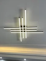 Black chandelier master bedroom lamps living room lamp led ceiling lamp Energy saving light creative guest bedroom strip lights