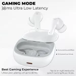Bluetooth Headphone V5.3 Wireless TWS Earphone Touch Control Earbuds 4 Microphones ENC Noise Cancelling HD Call Customizing APP