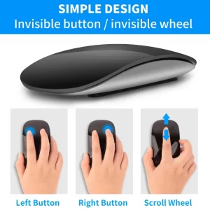 Bluetooth Wireless Mouse Silent Rechargeable Laser Computer Mouse Slim Ergonomic PC Magic Mice For Apple Macbook Microsoft IPAD