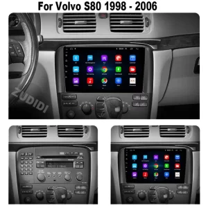 Car Radio For VOLVO S80 1998-2006 2Din Car Multimedia Android Octa Core Car Stereo DVD GPS Navigation Player QLED Screen Carplay