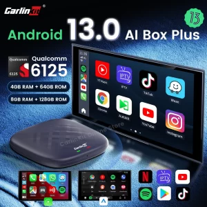 Carlinkit Android 13 CarPlay Ai Box Plus Wireless CarPlay/Android Auto Android Tv Box Adapter Pro for Netfilx Youtube IPTV Fast