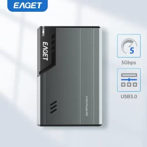 Eaget External Hard Drive 2.5 Portable Hard Drive HDD 500GB 1TB USB3.0 for Desktop PC Mac Laptops Gaming Consoles TV PS5