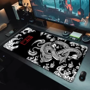 Japanese Dragon Large Gaming Mousepad XXL Keyboard Gamer Mouse Pad on The Table Speed Desk Mat Anime 900×400 700X300 Mouse Mats