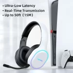 KOFIRE UG-05 2.4GHz/ Wireless Bluetooth Gaming Headset for PC, Dynamic EQ Ultra-Low Latency ，30H Playtime with Microphone