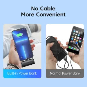 KUULAA Mini Power Bank 4500mAh – Portable Charger for iPhone 16 15 14 13 Pro Max & Samsung/Xiaomi – External Battery PowerBank