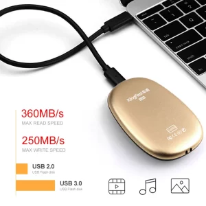 KingFast External SSD 120GB 240GB 480GB Portable SSD External Hard Drive USB 3.0 Type C External Solid State Drive for Laptop