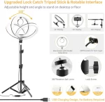 LED Selfie Ring Light Portable Photography 12 inch Fill Lighting Lamp With Tripod & Remote control For Youtube Tiktok Video Live