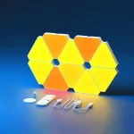 LED Triangle Wall Light USB WIFI Night Light RGB Ambient Light Remote Control Indoor Game Room Bedroom Bedside Decorative Light