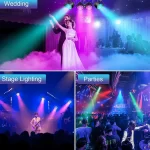 LED Zoom Par Light 250W 4in1 RGBW Stage Strobe With Sound Activated DMX512 Control For DJ Disco Party Wedding Bar Stage Lighting