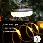 Multifunctional 4 in 1 Design Camping Light String USB Rechargeable Outdoor Tent Decor Light XTE LED Flashlight with Magnet Hook