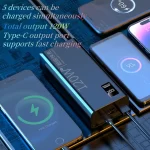 Power Bank For XIAOMI 120W 200000 mAh Super Fast Charging High Capacity Power Banks Laptop Portable Battery For Samsung iPhone