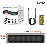 5V USB LED Matrix Pixel Panel Multilingual APP DIY Graffiti Scrolling Text Animation Display Car Remote Truck Devil’s Eye Lights