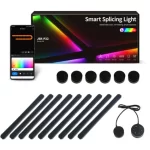 Smart WiFi Splicing Wall Light RGBIC Wall DIY Decorative Ambiance LED Night Light Dimmable For Game Room Bedroom TV Decoration
