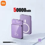 Xiaomi 50000mAh power bank Magsafe wireless magnetic power bank fast charging portable suitable for iPhone Xiaomi Samsung Huawei