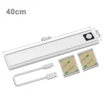 Human Body LED Strip Panel Motion Sensor Light USB Rechargeable Self Adhesive Magnet Wireless Switch Kitchen Under Cabinet Lamp