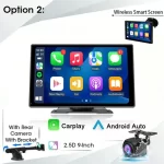 Universal 9 inch Car Radio Wireless CarPlay Android Auto Multimedia Video Player Portable Touch Screen For Kia Toyota Ford VW