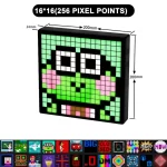 Smart LED Matrix Pixel Display RGB DIY Graffiti Bluetooth App Control Art Display For Gaming Room Decor Cool Animation Frame