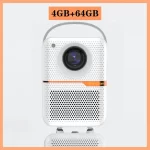 HONGTOP Android Smart Mini Projector 300ANSI Lumen Portable Projector 4K with WIFI Bluetooth 1080P Home Movie Theater Beamer