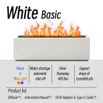 KINSCOTER Flame Aroma Diffuser Air Humidifier Ultrasonic Cool Mist Maker Fogger LED Essential Oil Lamp Realistic Fire Difusor