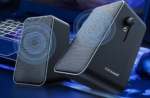 Coomaer 3inch Iron Heavy Bass 10W Computer Speaker Gaming Sound Bookshelf Subwoofer USB 2.0 Channel Texture Desktop Audio