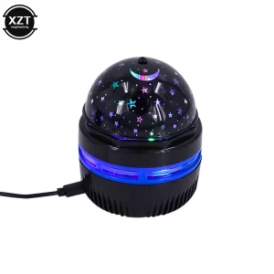 Star Projector Lamp Usb Powered Colorful Rotating Magical Ball Light Car Atmosphere Lamp KTV Bar Disco DJ Party Stage Light