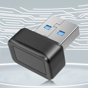 USB Fingerprint Reader Mini for Windows 7 8 10 11 Hello, Biometric Scanner Padlock for PC or Laptop Fingerprint Unlock Module