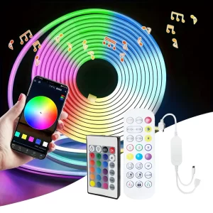 USB LED Strip Light Strip With RGB Neon Light 96LED/M Light Tuya WiFi APP Control Silicone IP65 Waterproof Light Strip For Decor