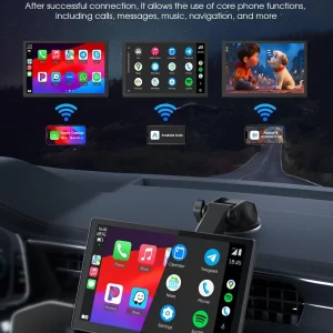 Universal 9 inch Car Radio Wireless CarPlay Android Auto Multimedia Video Player Portable Touch Screen For Kia Toyota Ford VW