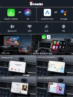 Universal 9 inch Car Radio Wireless CarPlay Android Auto Multimedia Video Player Portable Touch Screen For Kia Toyota Ford VW