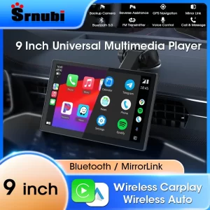 Universal 9 inch Car Radio Wireless CarPlay Android Auto Multimedia Video Player Portable Touch Screen For Kia Toyota Ford VW