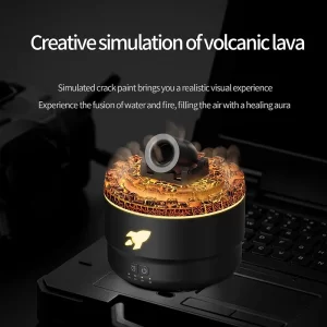XIAOMI Air Humidifier Aromatherapy Diffuser Creative Volcanic Crack Light Artillery Aroma Diffuser for Home Desktop Ring Spray