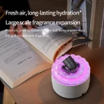 XIAOMI Air Humidifier Aromatherapy Diffuser Creative Volcanic Crack Light Artillery Aroma Diffuser for Home Desktop Ring Spray
