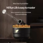 XIAOMI Air Humidifier Aromatherapy Diffuser Creative Volcanic Crack Light Artillery Aroma Diffuser for Home Desktop Ring Spray