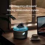 XIAOMI Air Humidifier Aromatherapy Diffuser Creative Volcanic Crack Light Artillery Aroma Diffuser for Home Desktop Ring Spray