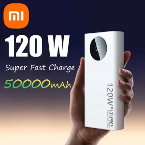 Xiaomi 120W 50000mAh High Capacity Power Bank Fast Charging Powerbank Portable Battery Charger For iPhone Samsung Huawei 2024