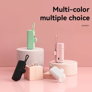 Xiaomi 30000mAh Mini Power Bank Bracket Capsule Built Cable Portable Fast Charging External Battery PowerBank For Type-C iPhone