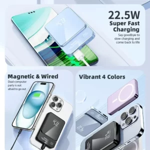 Xiaomi 50000mAh power bank Magsafe wireless magnetic power bank fast charging portable suitable for iPhone Xiaomi Samsung Huawei