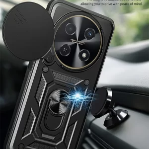 For Huawei nova 12i Case Shockproof Armor Car Magnetic Holder Ring Funda For Huawei Nova 12i 12 i Nova12i 4G Lens Protect Cover