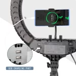 Large Ring Light 18 Inch Selfie LED Video Lamp With Tripod Stand Phone Clip For YouTube Live Light Photo Photography Studio